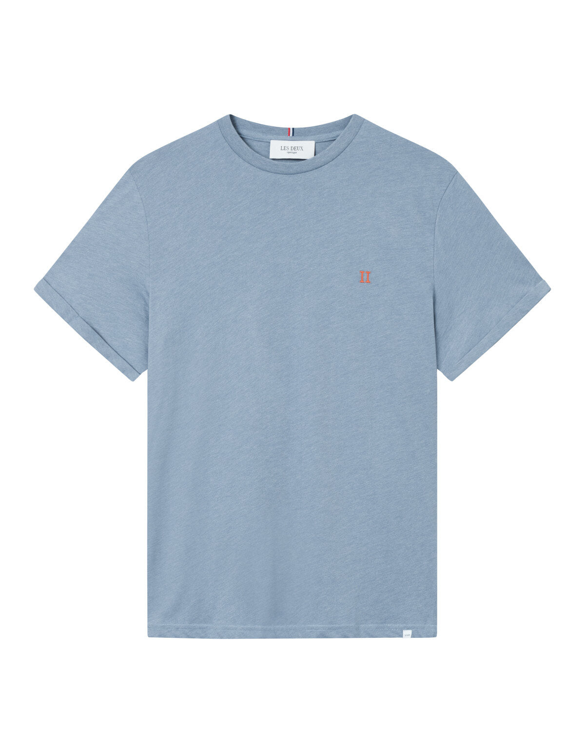 Nørregaard T-Shirt - Tradewinds Blue Mélange/Orange