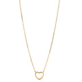Organic Heart Necklace - Gold