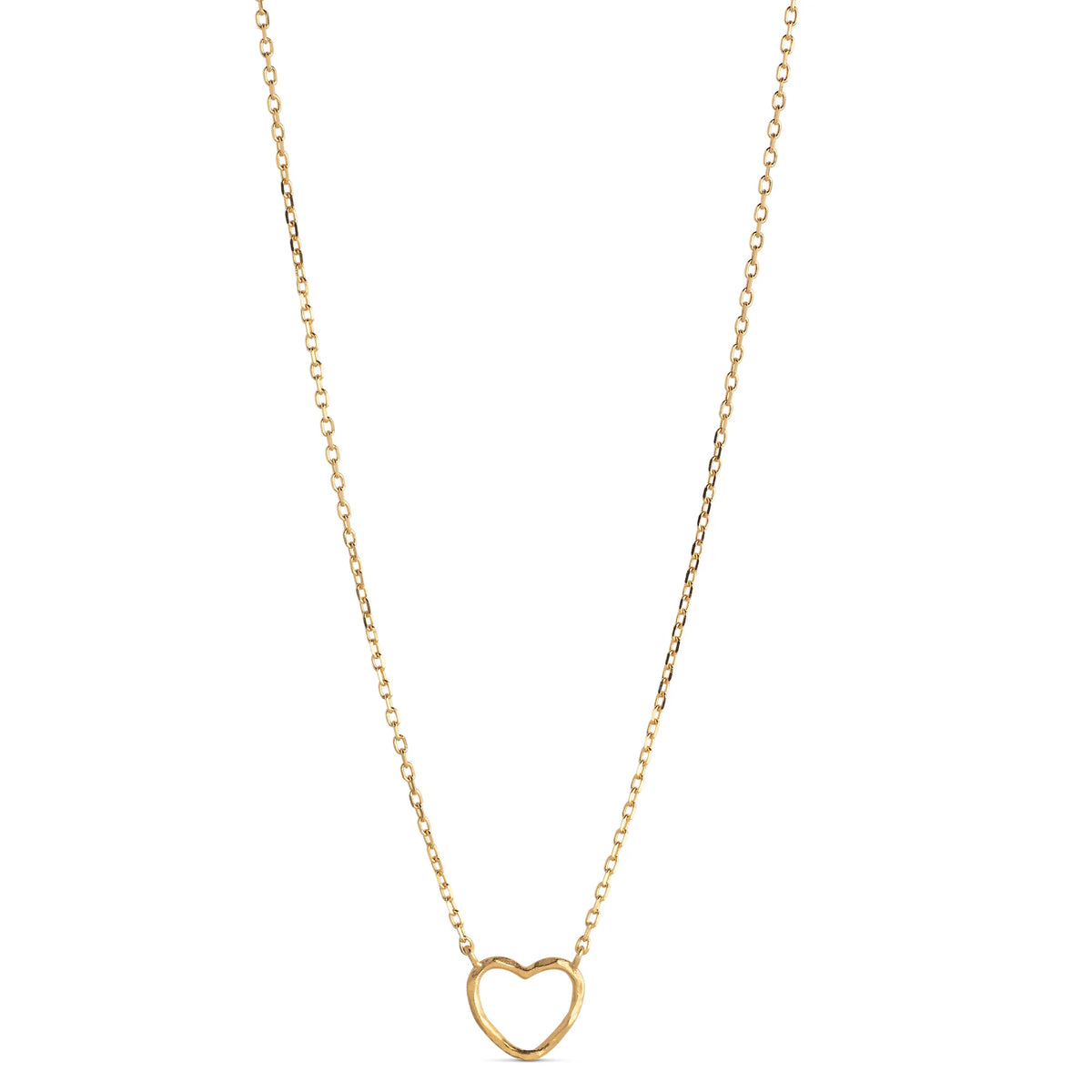 Organic Heart Necklace - Gold