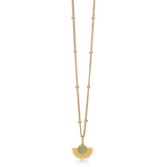 Soleil Necklace - Dusty Green