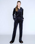 Robertson Classic Velour Zip Hoodie - Night Sky