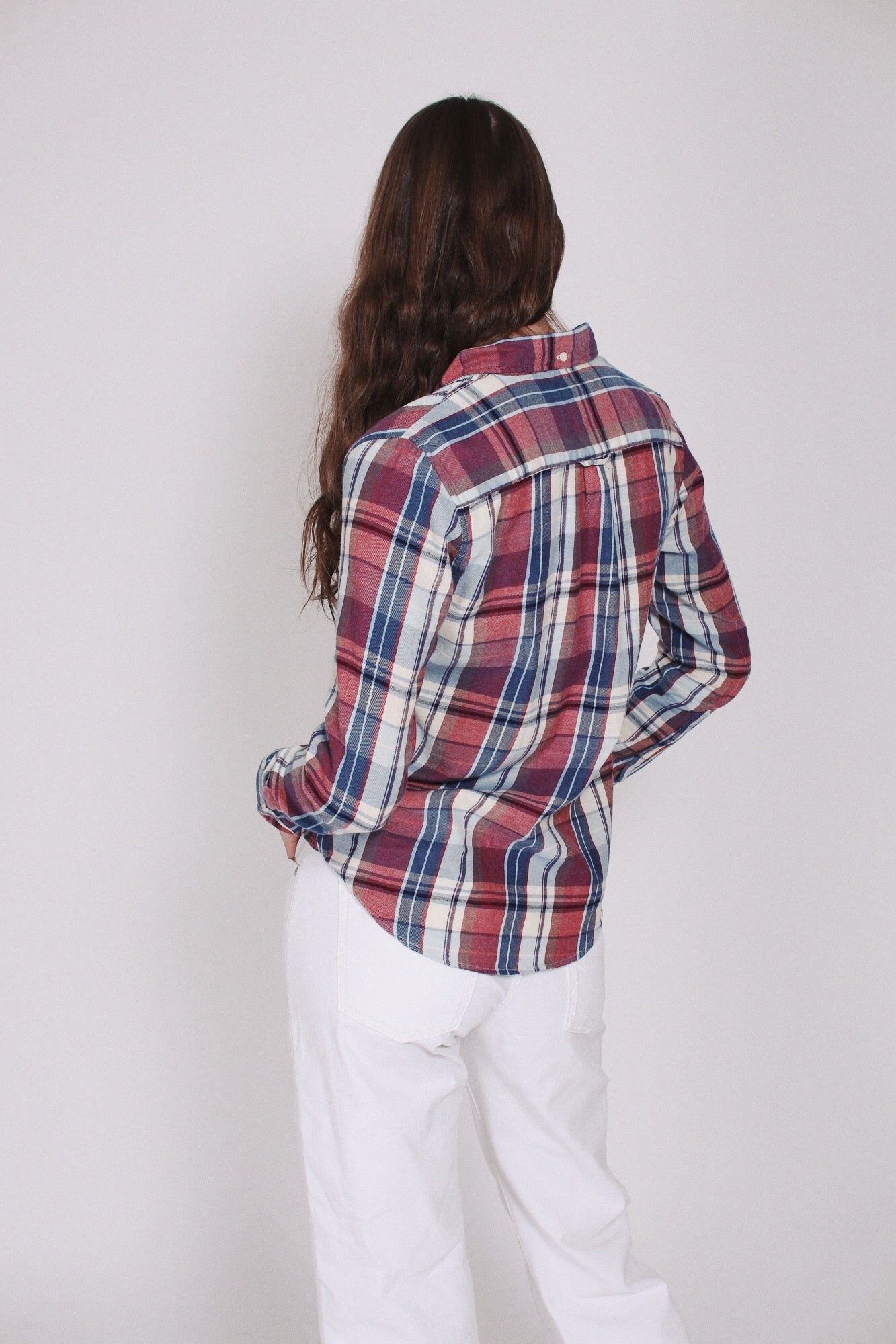Winter Flannel Madras Shirt - Smoked Paprika - GANT - Bluser & Skjorter - VILLOID.no