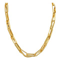 Entwined Open Link & Snake Chain - Pale Gold