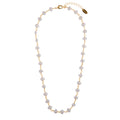 Pearl Stationed Link Chain Necklace - Pearl