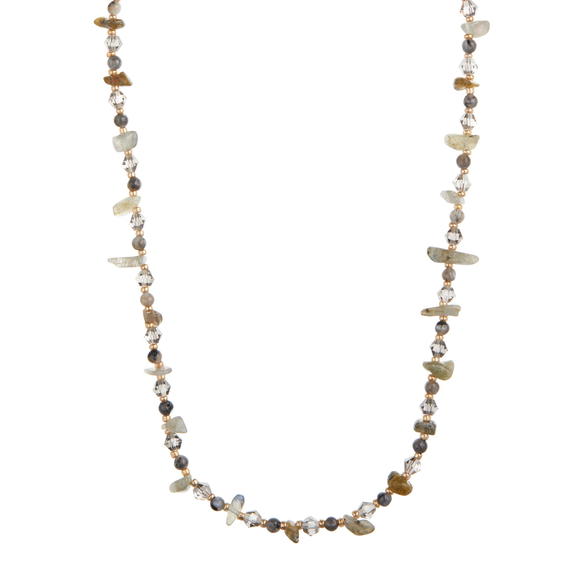 Labradorite Chip Bead Necklace - Labradorite