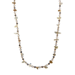 Labradorite Chip Bead Necklace - Labradorite