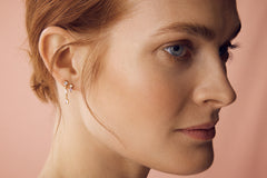 Crystal Mixed Stone Drop Earrings - Crystal