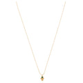 Hamsa Hand Ditsy Charm Necklace - Emerald