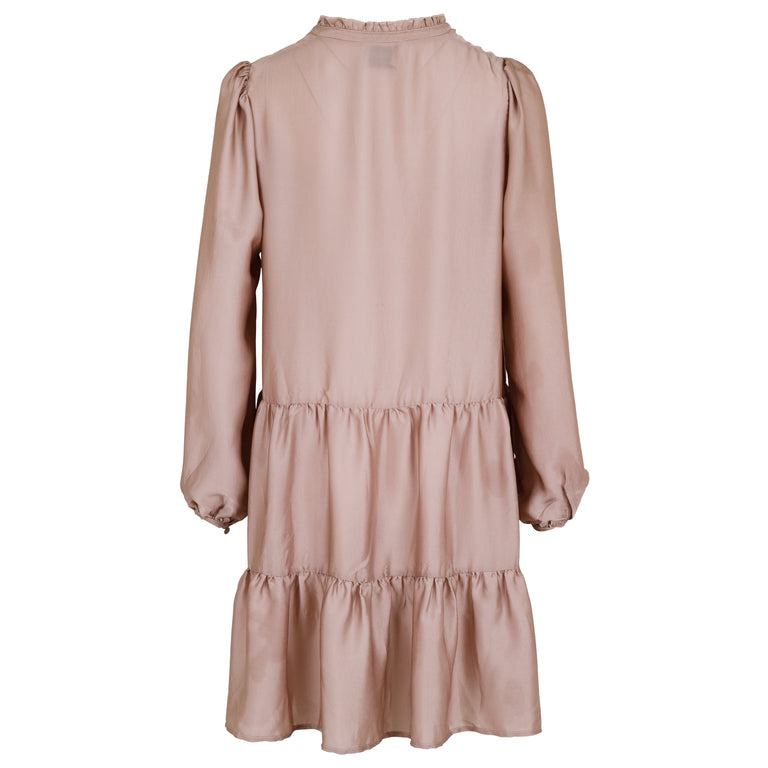 Federica Soft Dress - Dusty Rose - Neo Noir - Kjoler - VILLOID.no