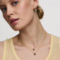 Crystal Flower Ditsy Necklace - Emerald