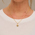 October Birthstone Necklace With Swarovski Crystals - Rose