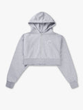 Cropped Hoodie - Heather Grey