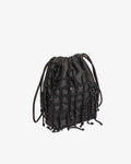 Pouch Tartan Matte Satin - Epic Black
