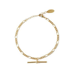 T-Bar Chunky Fiagaro Bracelet - Pale Gold