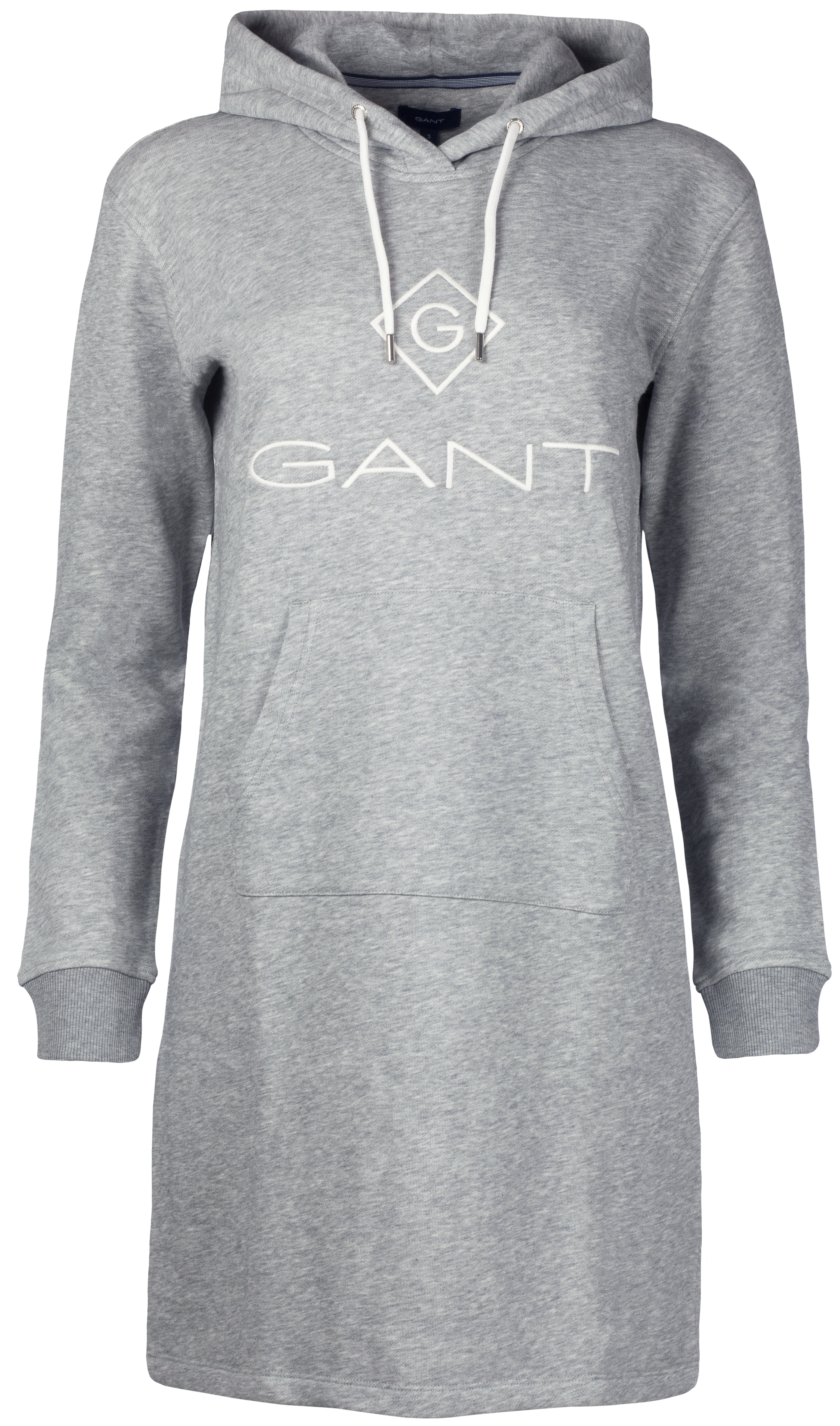 Gant Lock Up Hoodie Dress - Grey Melange - GANT - Kjoler - VILLOID.no
