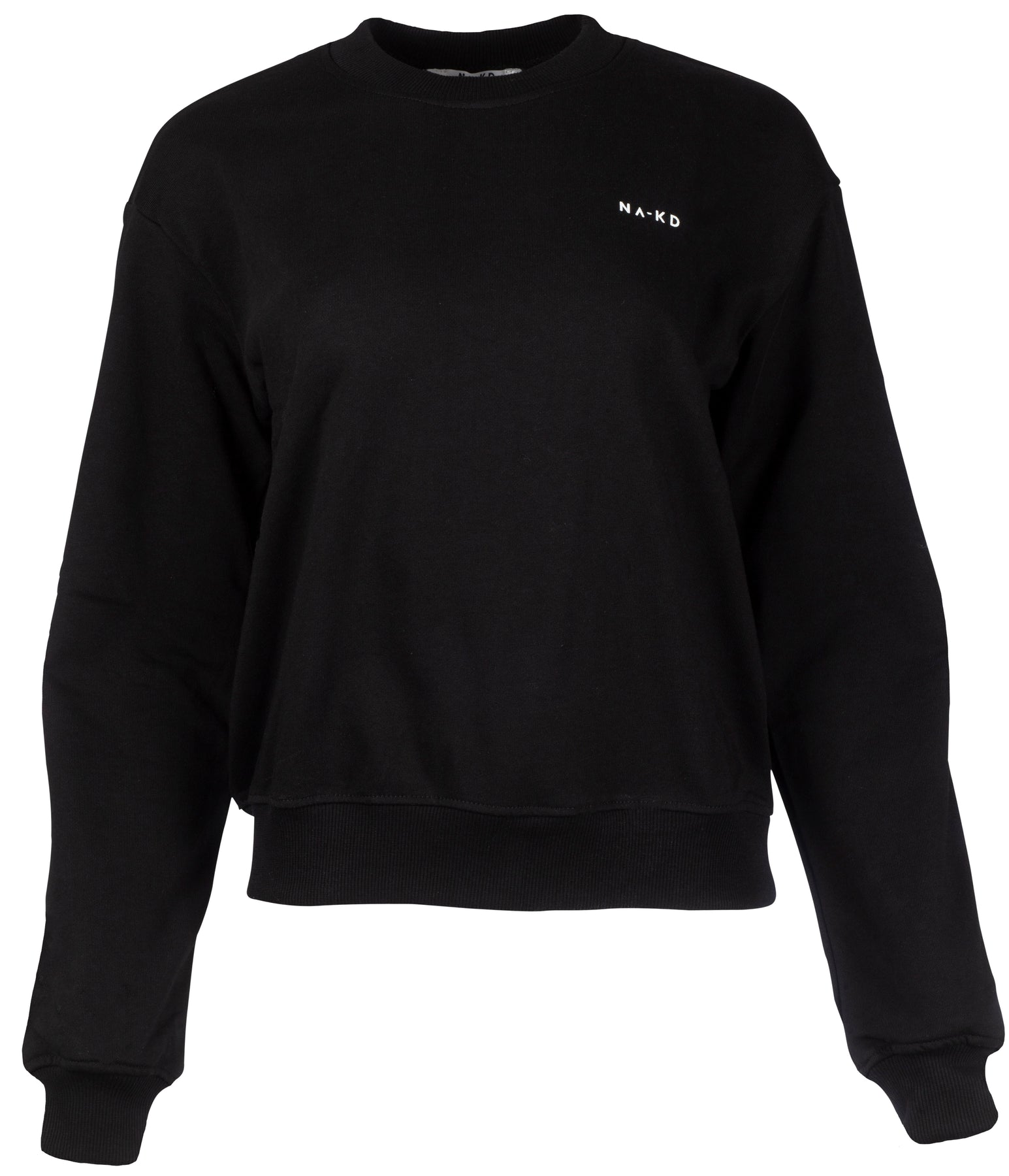 Logo Basic Sweater - Black - NA-KD - Gensere - VILLOID.no
