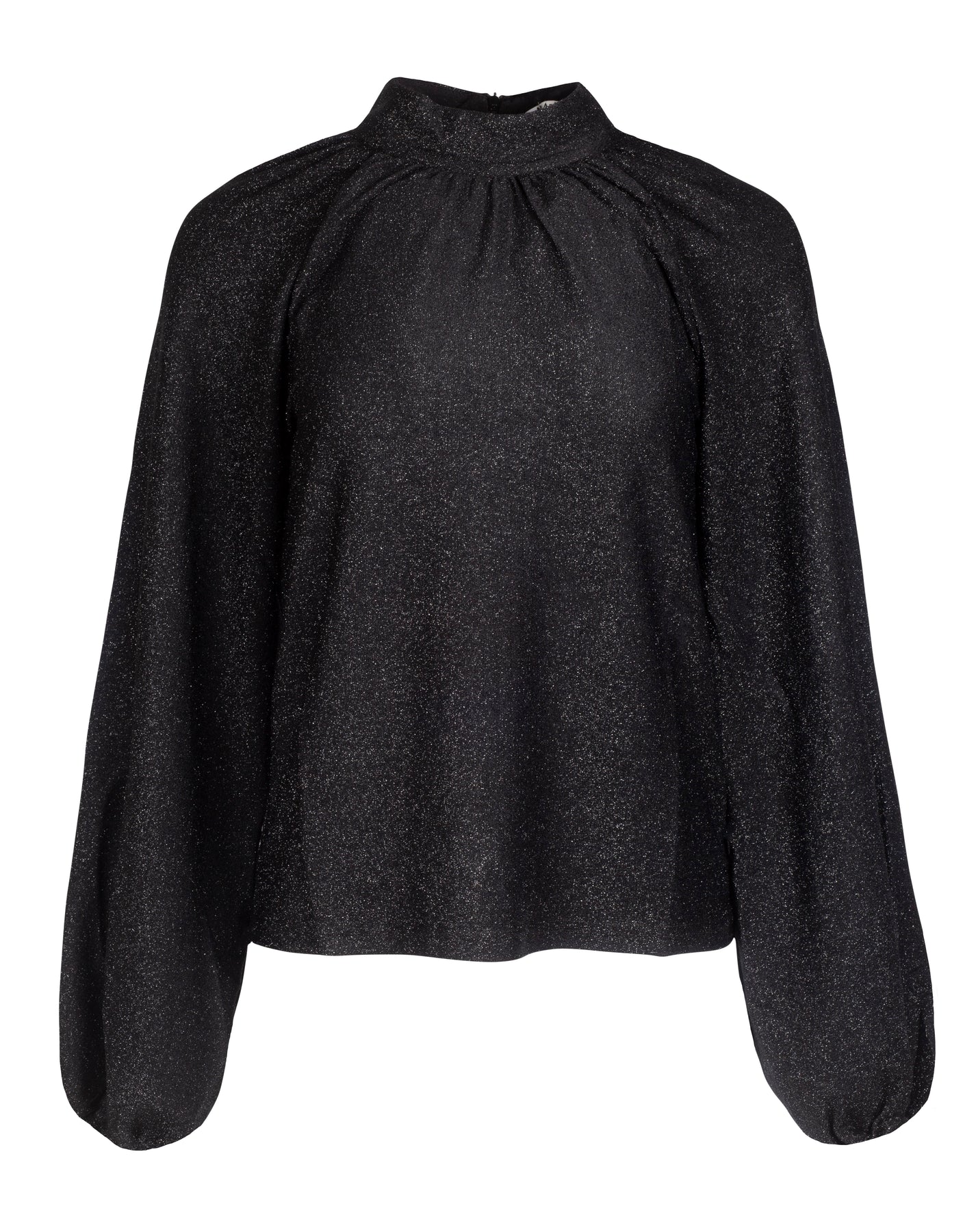Glitter High Neck Sweater - Black - NA-KD - T-skjorter & Topper - VILLOID.no