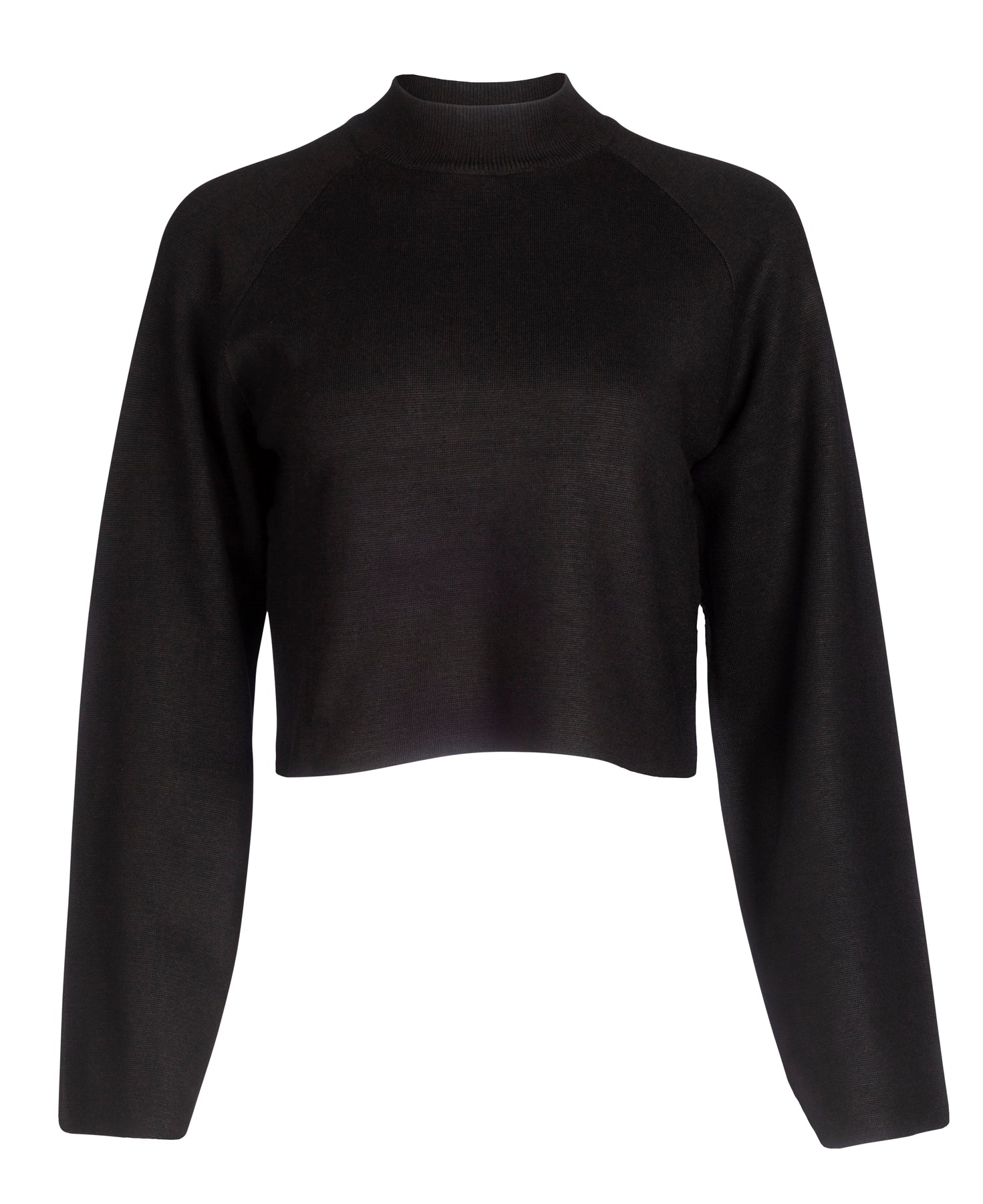 Cropped Lounge Sweater - Black - NA-KD - Gensere - VILLOID.no