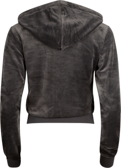 Robertson Classic Velour Zip Hoodie - Top Hat