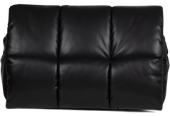 Wanda Faux Leather Clutch Bag - Black