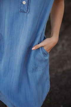 KaminasPW Dress - Medium Blue Denim