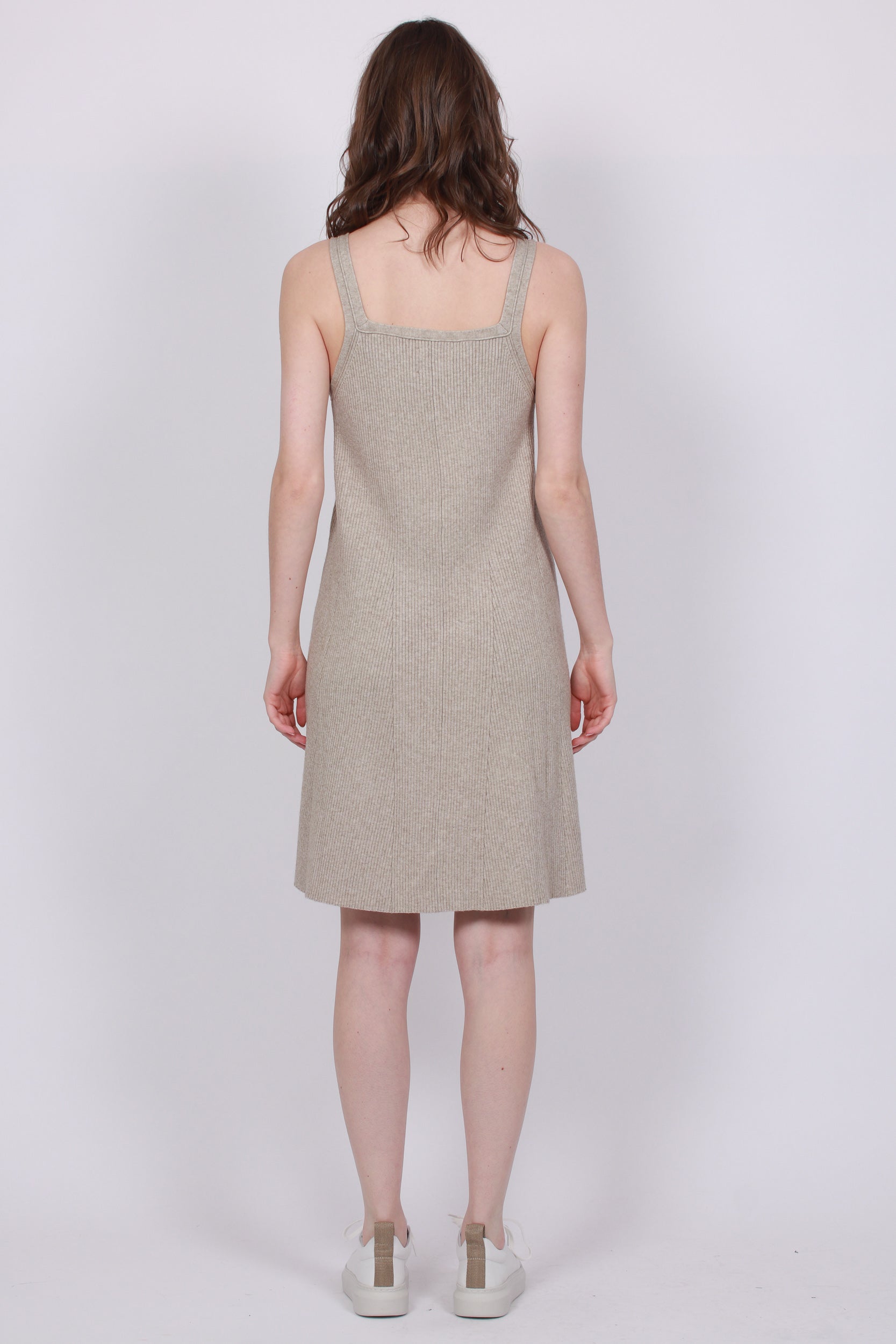Knit Slip Dress - Off White - Creative Collective - Kjoler - VILLOID.no