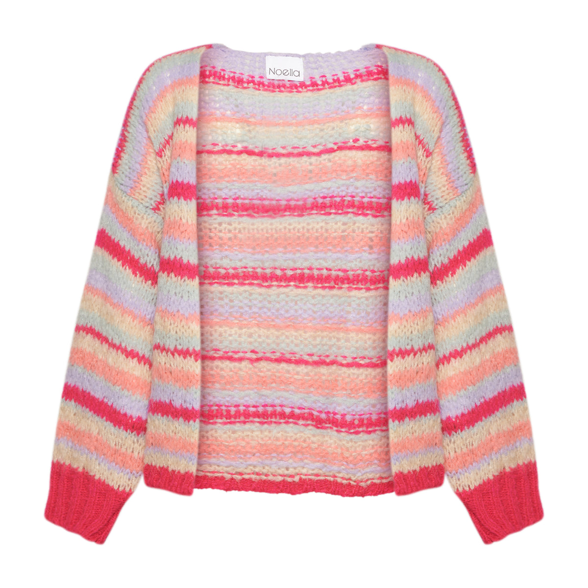 Pool Knit Cardigan - Pink Mix
