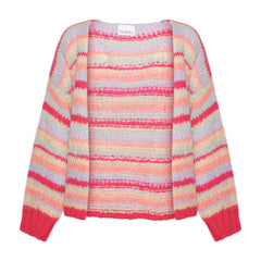 Pool Knit Cardigan - Pink Mix