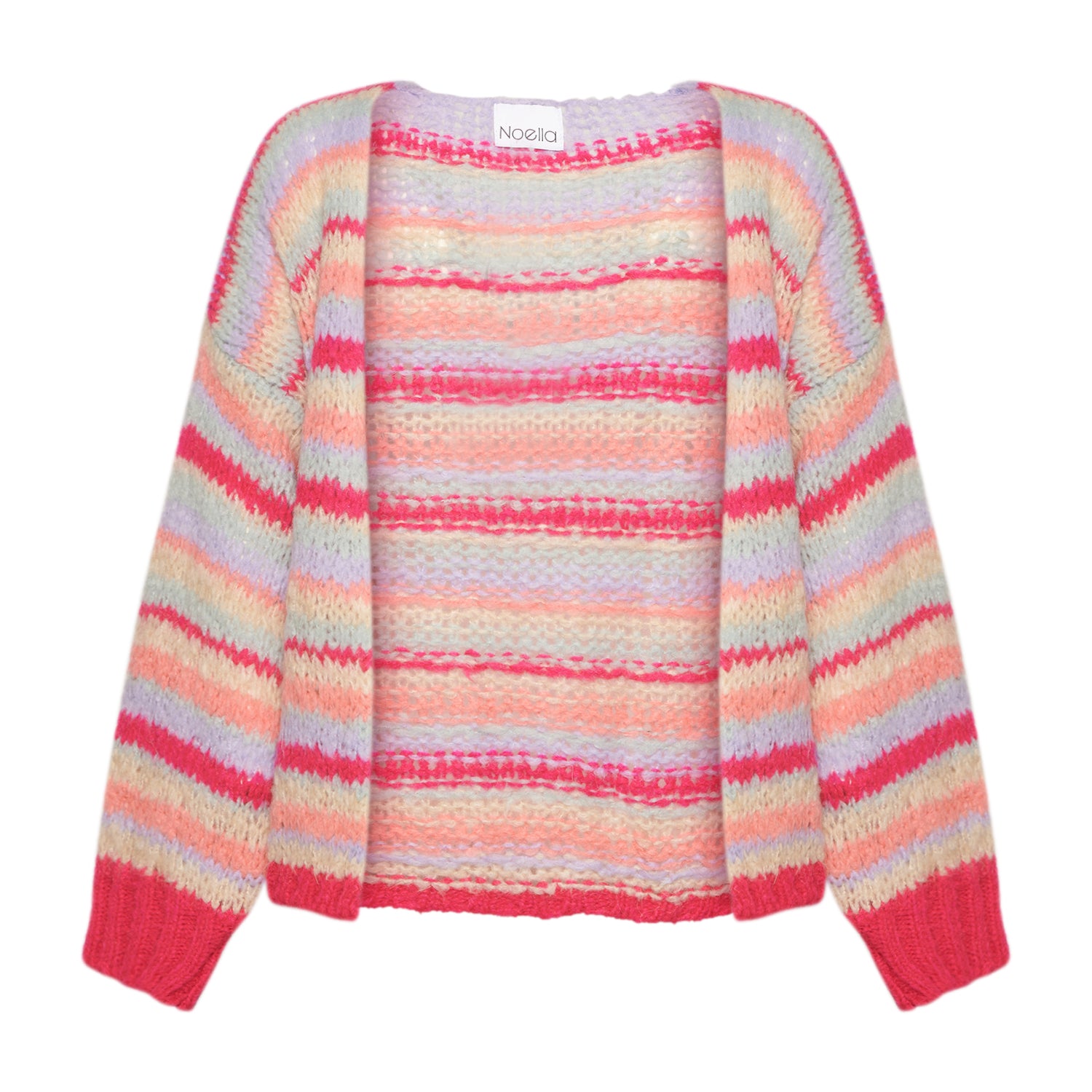 Pool Knit Cardigan - Pink Mix