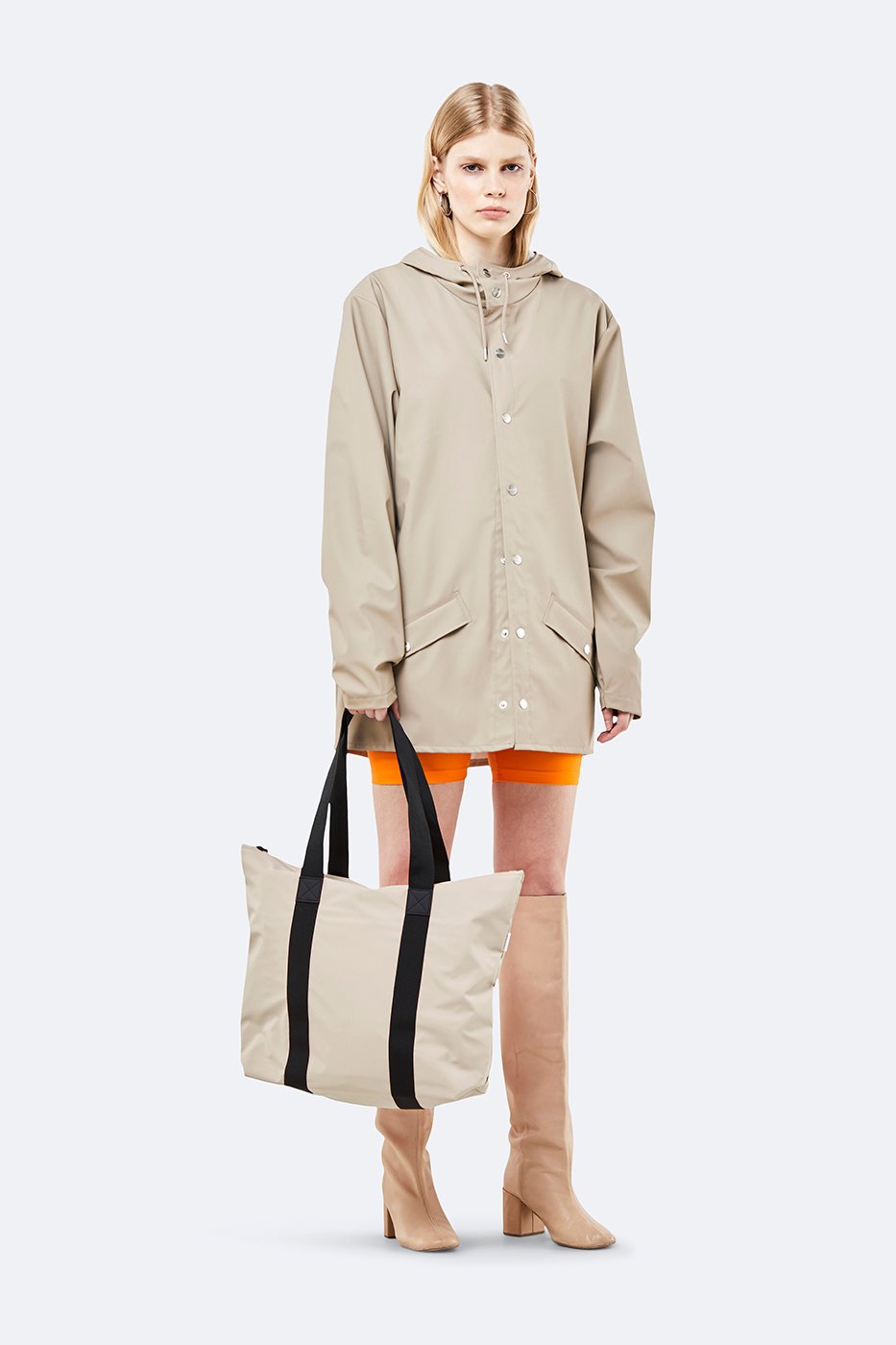 Tote Bag Rush - Beige - Rains - Tilbehør - VILLOID.no