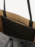 Abi Printed Tote Bag - Charcoal