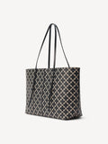 Abigail Printed Tote Bag - Black