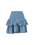 Carin Skirt - Blue Wave - Neo Noir - Skjørt - VILLOID.no