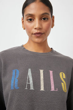 Rails Signature Sweatshirt - Vintage Black Rails