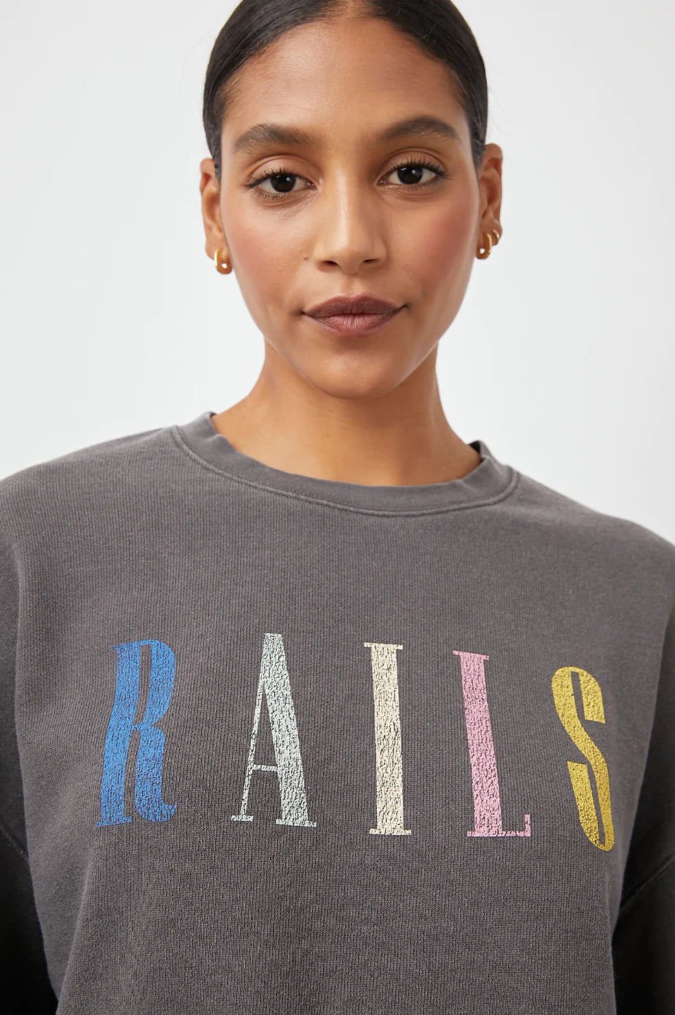Rails Signature Sweatshirt - Vintage Black Rails