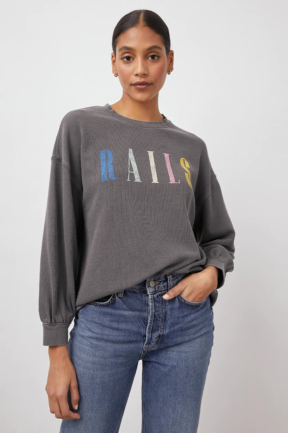 Rails Signature Sweatshirt - Vintage Black Rails