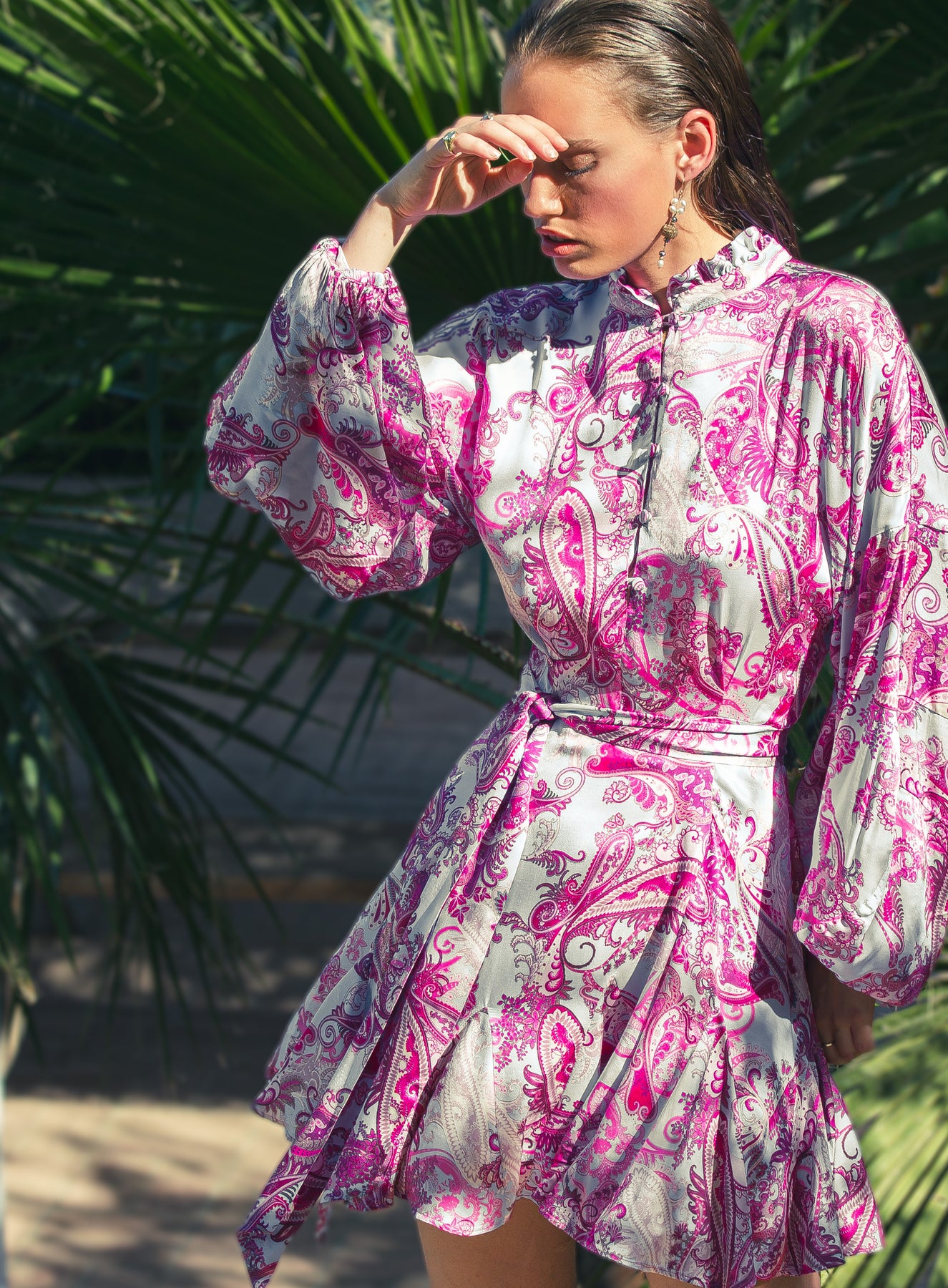 Aliah Dress - Paisley Purple
