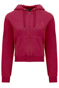 Robertson Classic Velour Zip Hoodie - Raspberry Sorbet