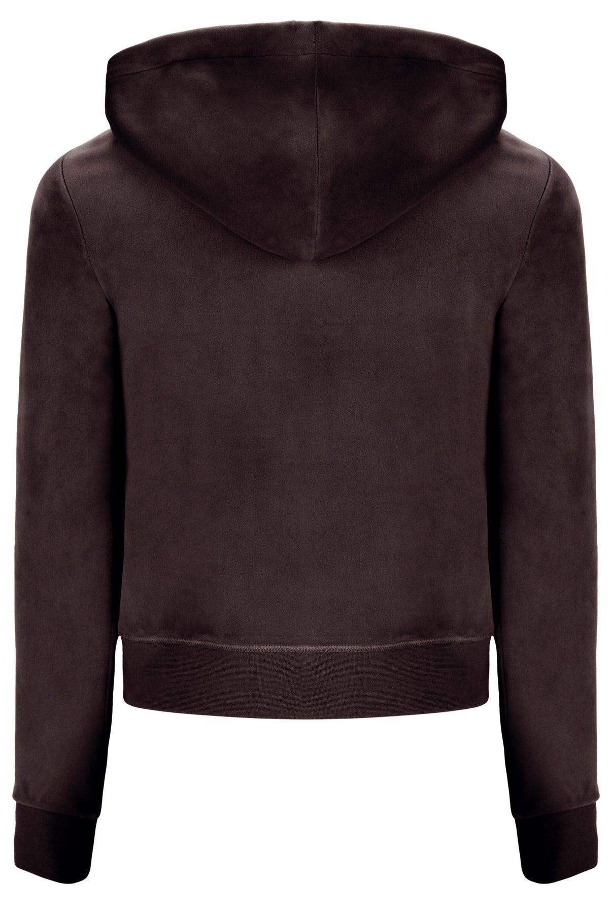 Robertson Classic Velour Zip Hoodie - Bitter Chocolate