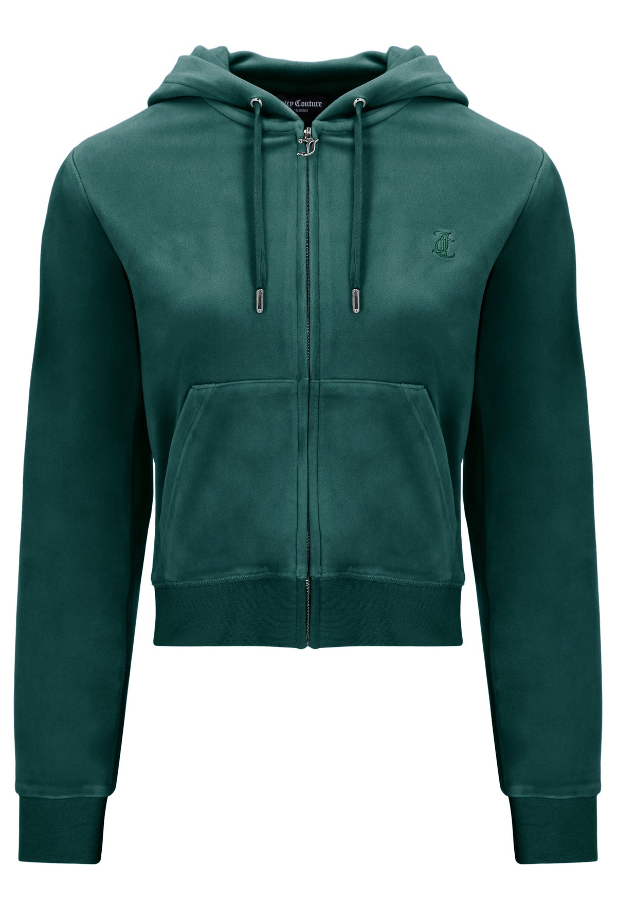 Robertson Classic Velour Zip Hoodie - Rain Forest