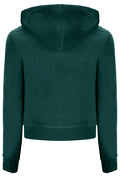 Robertson Classic Velour Zip Hoodie - Rain Forest