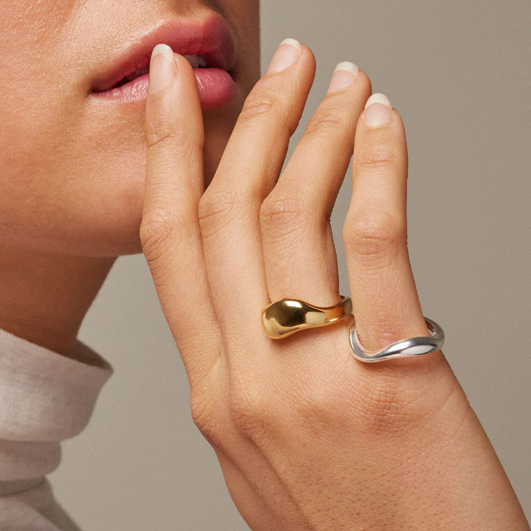 Agnete Large Ring - Gold
