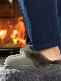 Sheepskin Slipper - Green