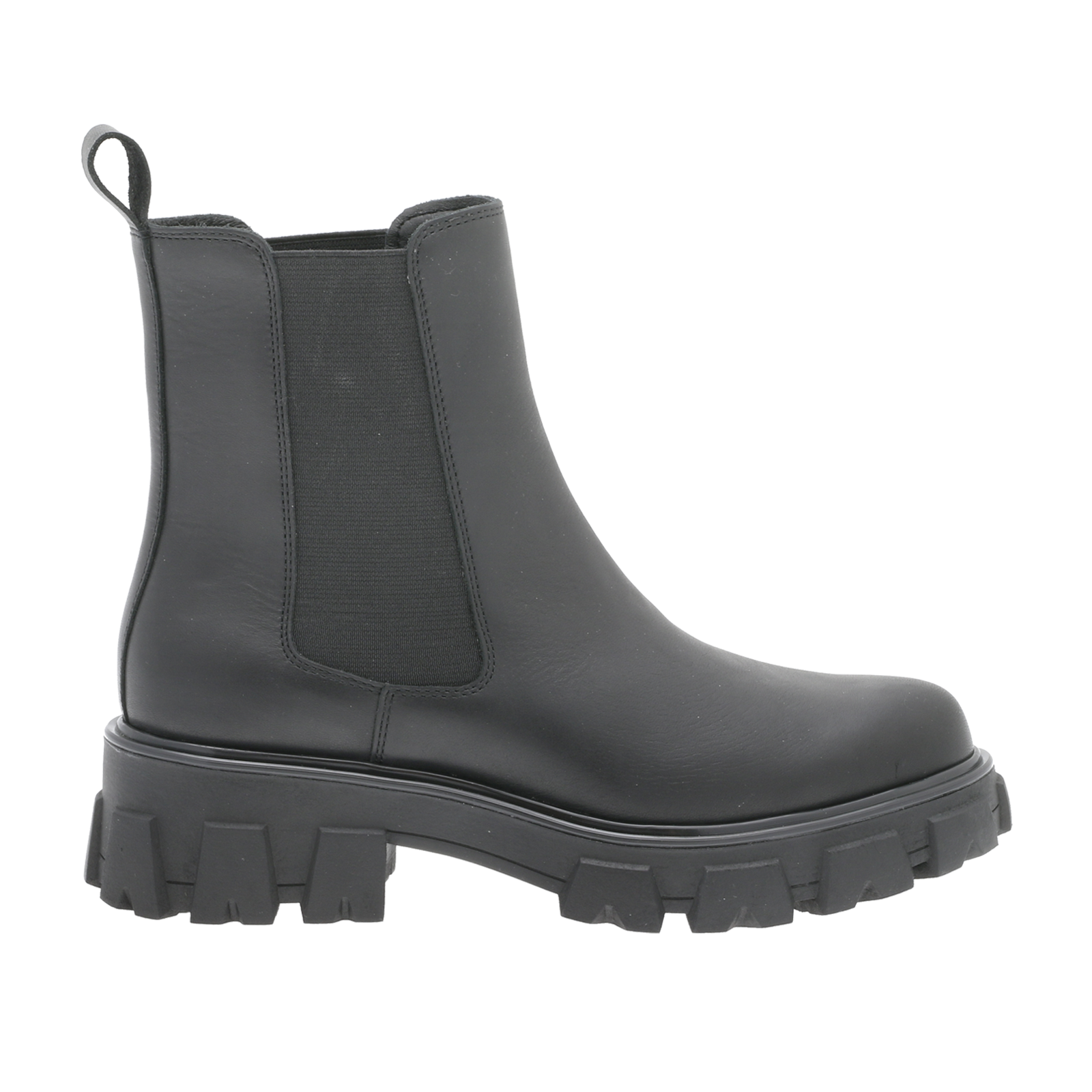 Leather Combat Chelsea - Black