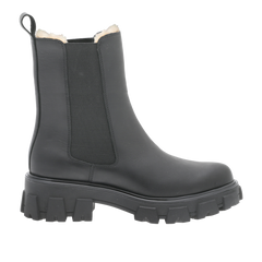 Leather Combat Chelsea Warm - Black