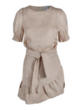Serena Linen Dress - Beige - Ella & il - Kjoler - VILLOID.no