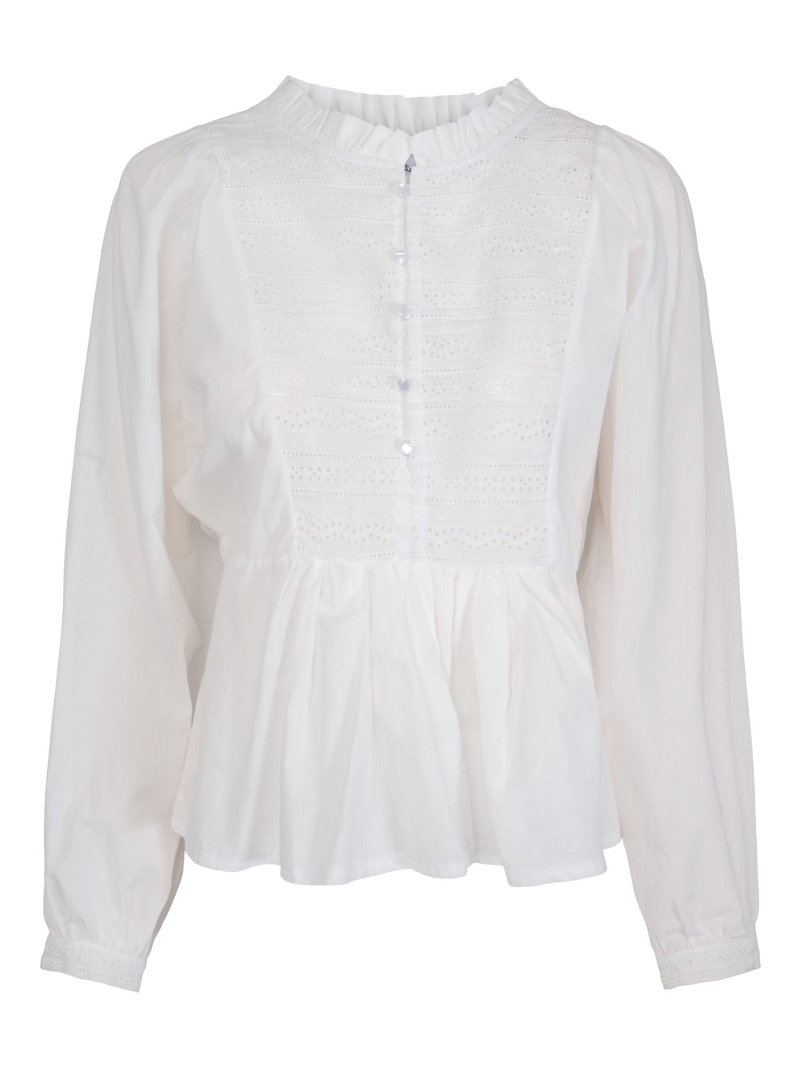 Ruby Buttons Rappee Untold Stories - Bluser & skjorter - Ruby Button Blouse - Cloud Dancer ...