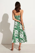 Alexandre Midi Dress - Camara Floral Print-Green