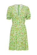 La Belle Mini Dress - Lou Floral Print Green