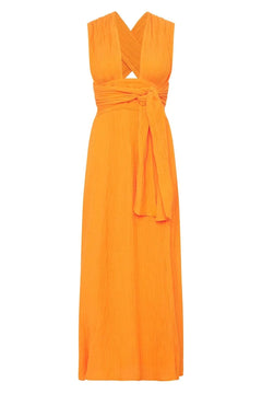 Tropiques Maxi Dress - Tangerine